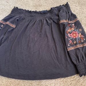 Off the shoulder shirt!